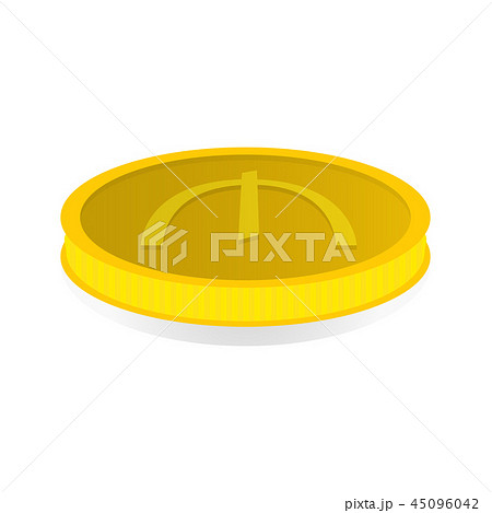 Gold coin with symbol of azerbaijani manat, azn 45096042