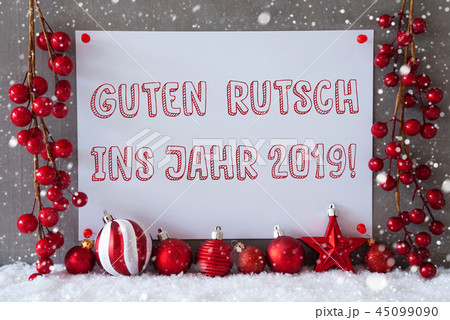 Label, Guten Rutsch 2019 Means New Year Label, Guten Rutsch 2019 Means New Year 45099090