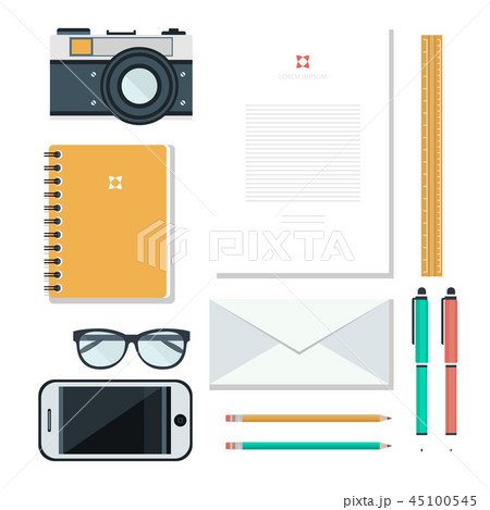 Workplace concept. Flat design. 45100545