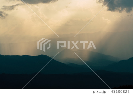 mountain overlapping with clouds mountain overlapping with clouds 45100822