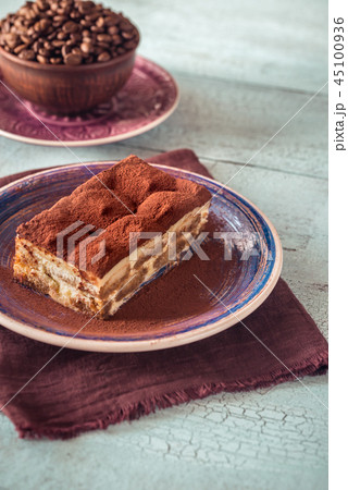Portion of Tiramisu dessert Portion of Tiramisu dessert 45100936