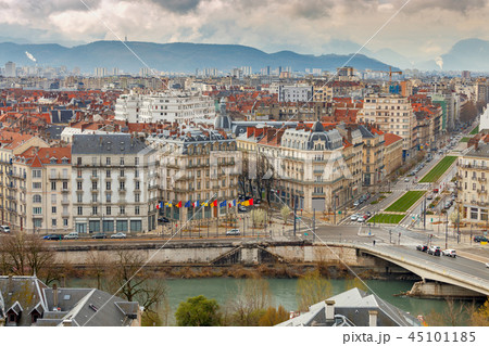 Grenoble. Aerial view of the city. 45101185