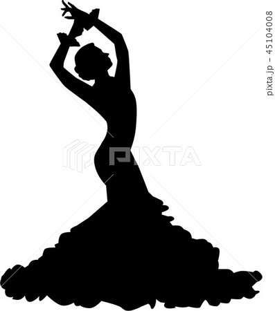 Silhouette Of Flamenco Dancerのイラスト素材 Silhouette Of Flamenco Dancerのイラスト素材