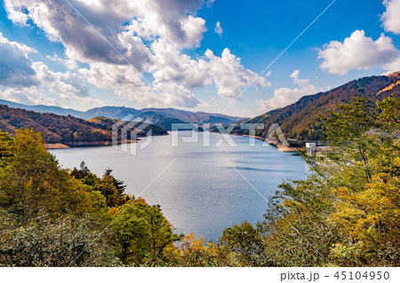 有峰湖展望台からの秋の景色 45104950