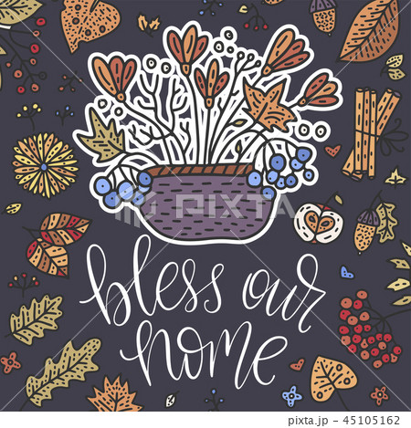 Cozy fall vector illustration.  45105162