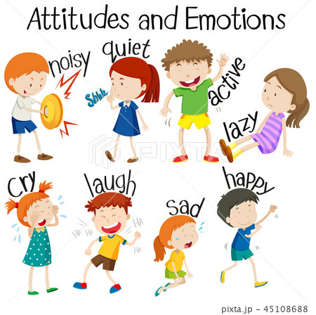 Set of attitudes and emotions 45108688