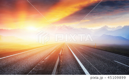 Road in mountains 45109899