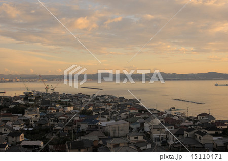 館山湾夕景 千葉県館山市 鏡ヶ浦 南房総 館山湾夕景 千葉県館山市 鏡ヶ浦 南房総 45110471