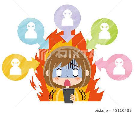 炎上　女性 45110485
