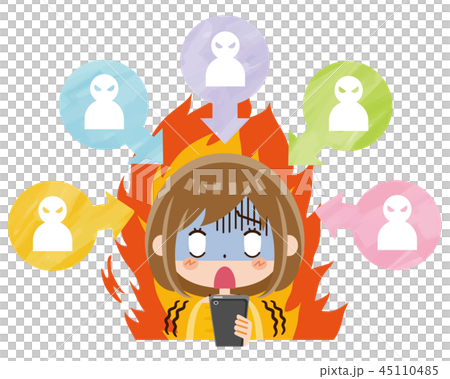 炎上　女性 45110485