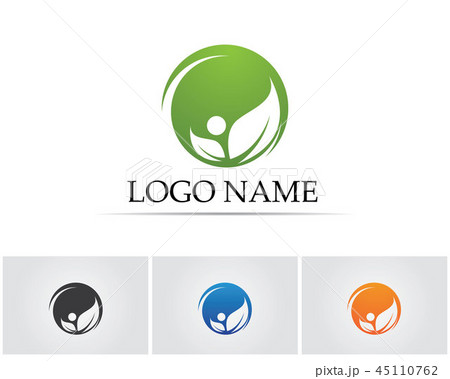 green leaf ecology nature element vector icon 45110762