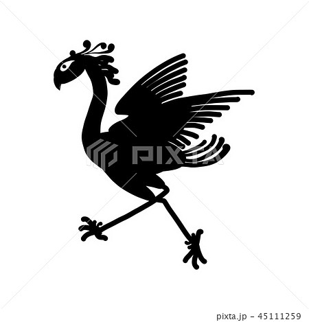 Fantastic mythological bird, sketch design Fantastic mythological bird, sketch design 45111259