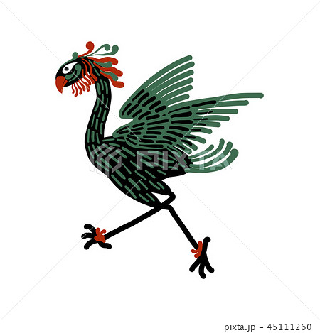 Fantastic mythological bird, sketch design Fantastic mythological bird, sketch design 45111260
