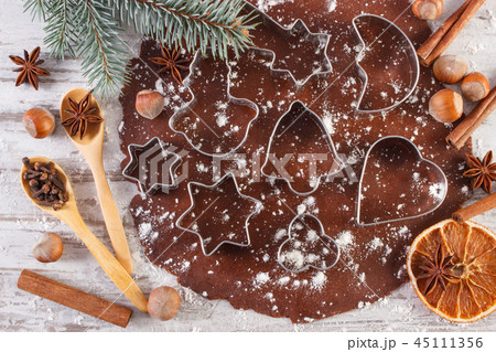 Dough for Christmas cookies 45111356