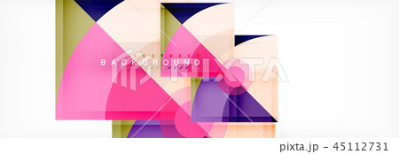 Triangles and circle geometric background Triangles and circle geometric background 45112731
