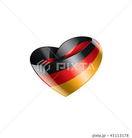 Germany flag, vector illustration on a white background Germany flag, vector illustration on a white background 45113178