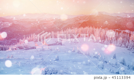 magical winter landscape, background with some soft highlights a magical winter landscape, background with some soft highlights a 45113394