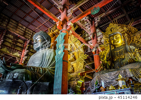 Vairocana buddha in Todai-ji temple, Nara, Japan 45114246
