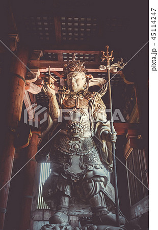 Komokuten statue in Todai-ji temple, Nara, Japan 45114247