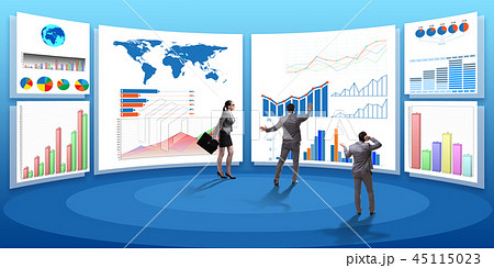 Concept of business charts and finance visualisation Concept of business charts and finance visualisation 45115023