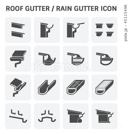 Roof Gutter Icon 45115496
