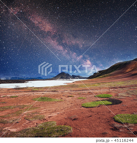 The picturesque landscapes of forests and mountains Iceland The picturesque landscapes of forests and mountains Iceland 45116244