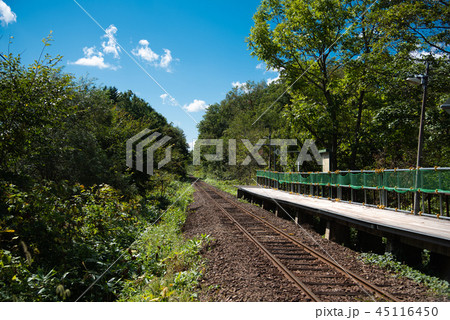札沼線 豊ヶ岡駅　北海道 45116450