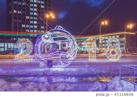 2018 installation for a holiday in the city 45116606