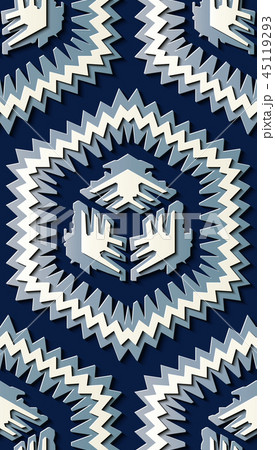 Seamless relief sculpture decoration retro pattern Seamless relief sculpture decoration retro pattern 45119293