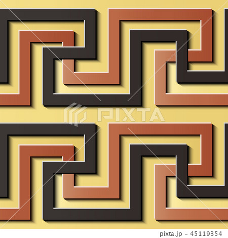 Seamless relief sculpture decoration retro pattern 45119354