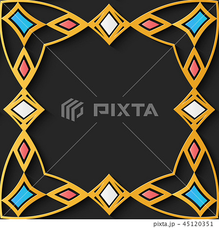 Seamless relief sculpture decoration retro pattern Seamless relief sculpture decoration retro pattern 45120351