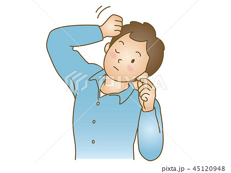 応急手当イラスト63：耳の異物・変調 45120948