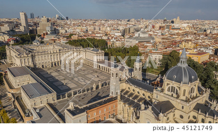 Royal Palace of Madrid and cathedral de la Almudena Royal Palace of Madrid and cathedral de la Almudena 45121749