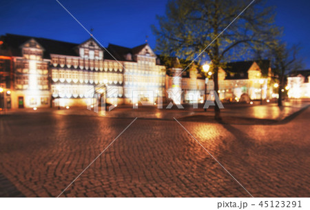 Bokeh blur the old city in Europe in beautiful golden Bokeh blur the old city in Europe in beautiful golden 45123291