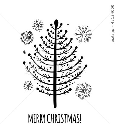 Christmas tree, greeting card for your design 45124000