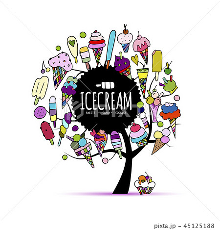 Icecream tree, sketch for your design 45125188
