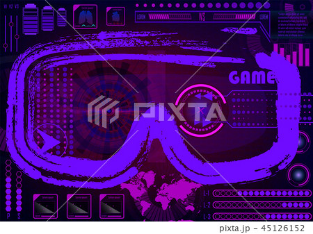 Technology Concept With Hud, Gui Design Elements  45126152