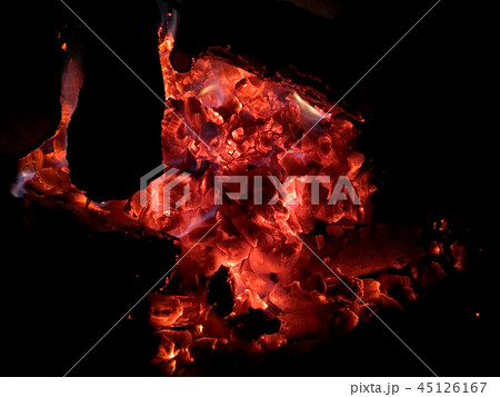 農村 火 薪の火 45126167