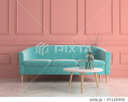 Part of modern interior design 3D rendering Part of modern interior design 3D rendering 45126906