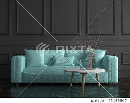 Part of modern interior design 3D rendering Part of modern interior design 3D rendering 45126907