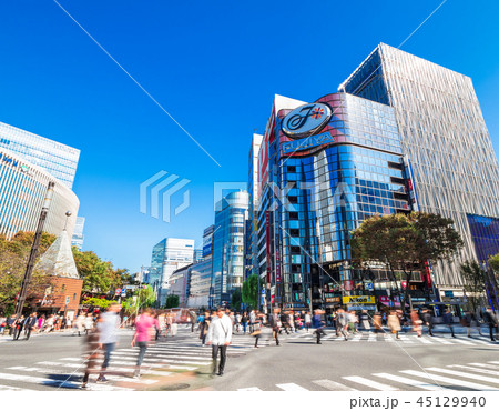 東京 銀座 数寄屋橋交差点 東京 銀座 数寄屋橋交差点 45129940