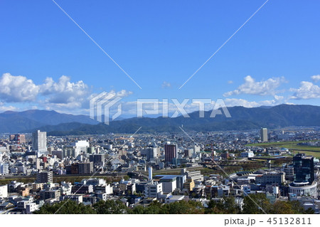 福井市風景　【中央。大手.豊島.足羽川方面】　 45132811
