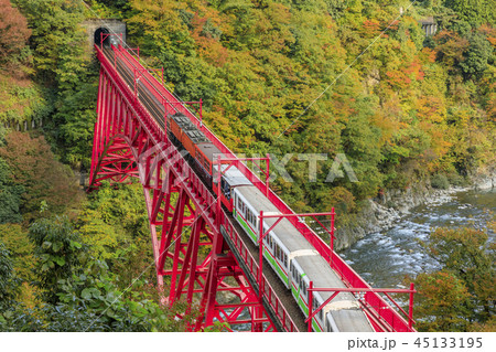 黒部峡谷 トロッコ鉄道 黒部峡谷 トロッコ鉄道 45133195