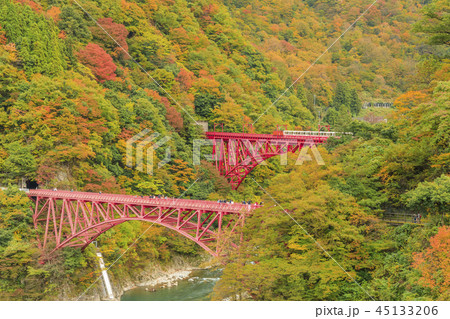 黒部峡谷 トロッコ鉄道 黒部峡谷 トロッコ鉄道 45133206