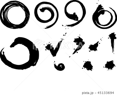 筆書き素材セット 筆書き素材セット 45133694