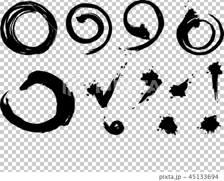 筆書き素材セット 筆書き素材セット 45133694