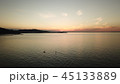 海 夕日 ドローン空撮 海 夕日 ドローン空撮 45133889