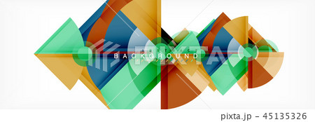 Trendy circles composition geometric background Trendy circles composition geometric background 45135326