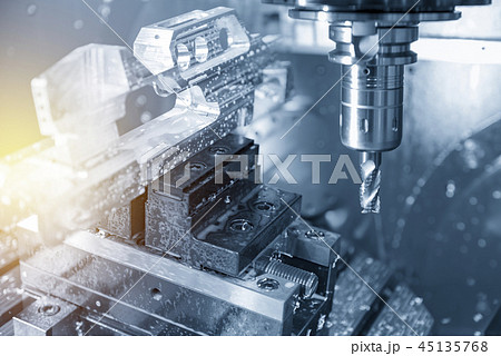 The 5-axis CNC milling machine . 45135768