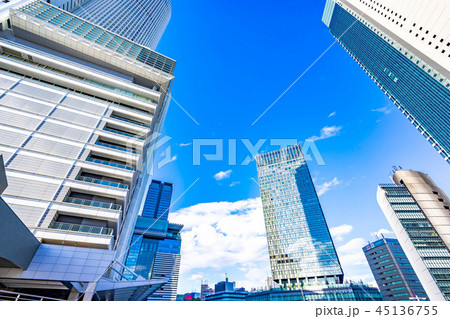 都市風景 名古屋 駅前 都市風景 名古屋 駅前 45136755